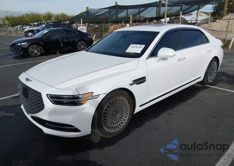 2020 Genesis G90 5.0 Ultimate Awd z USA, uszkodzony, nr VIN KMTF54PH2LU080821